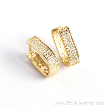 Silver 925 Gold Plated 18k U Shape Earrings